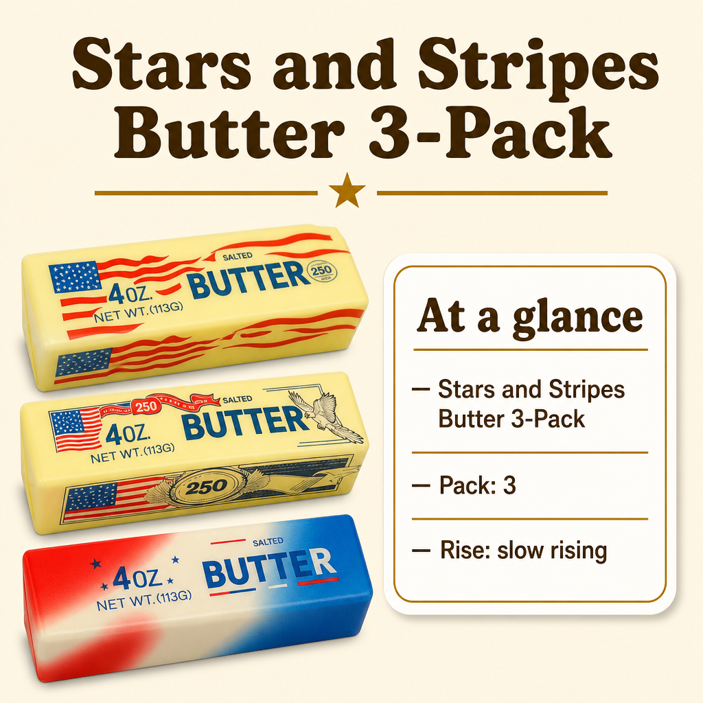 Stars and Stripes Butter 3-Pack specs