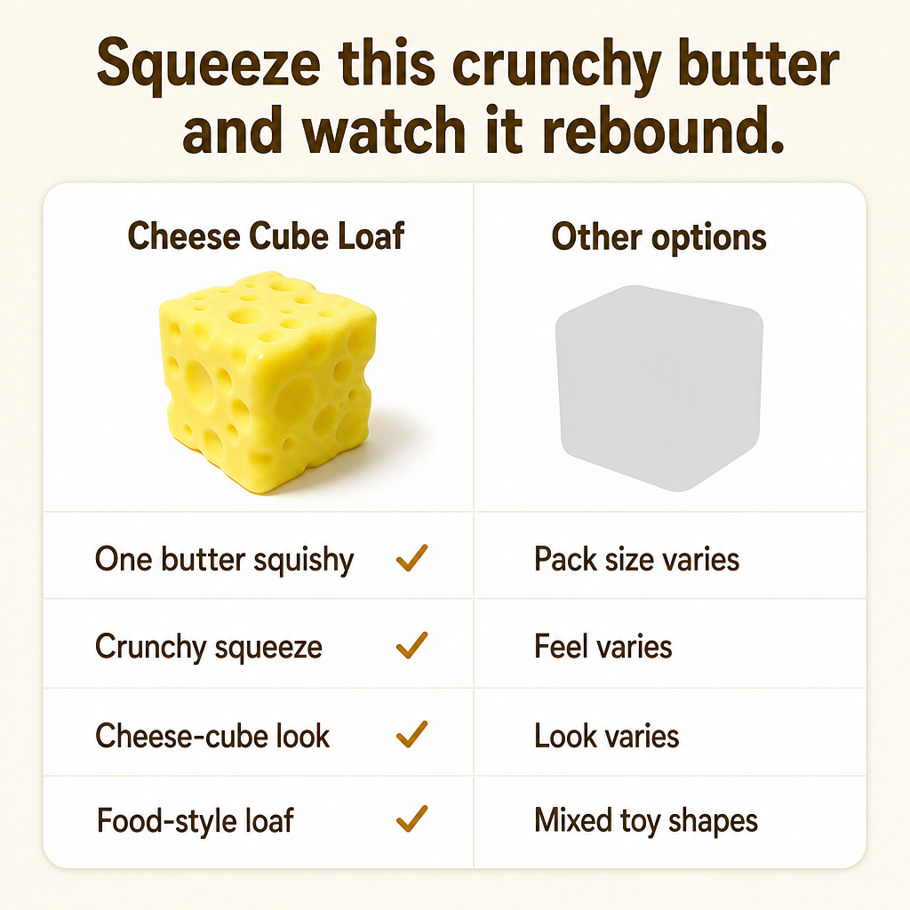 Cheese Cube Loaf comparison