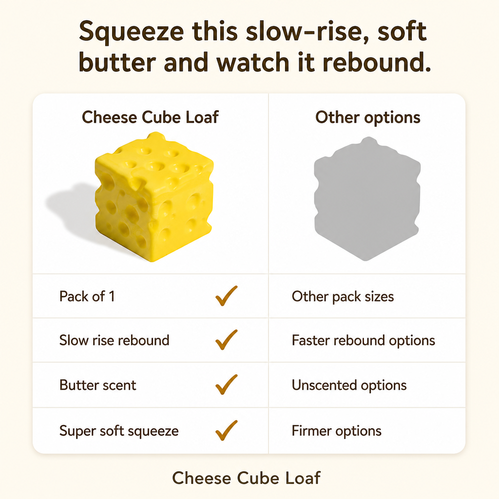 Cheese Cube Loaf comparison