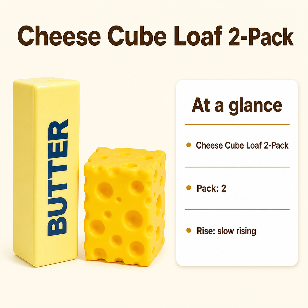 Cheese Cube Loaf 2-Pack specs