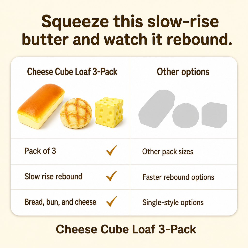 Cheese Cube Loaf 3-Pack comparison