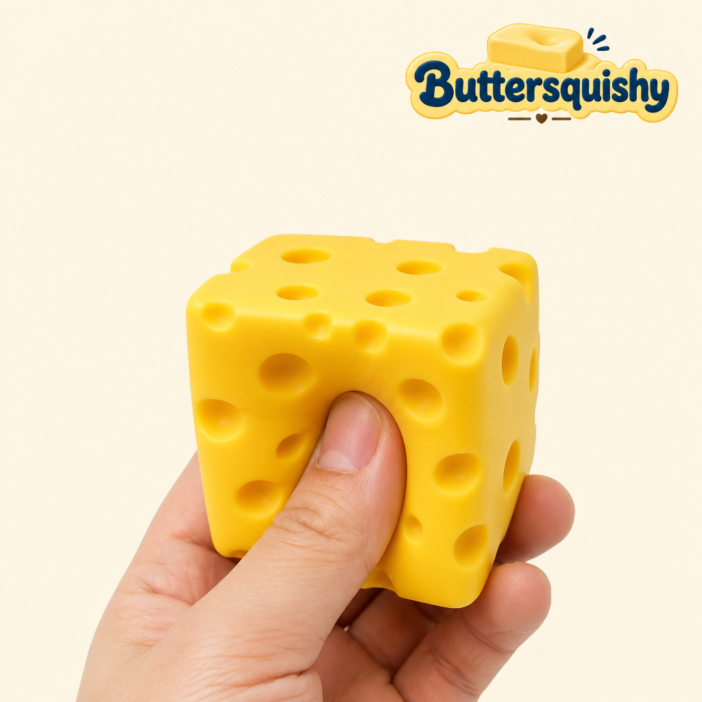 Cheese Cube Loaf 3-Pack being squeezed