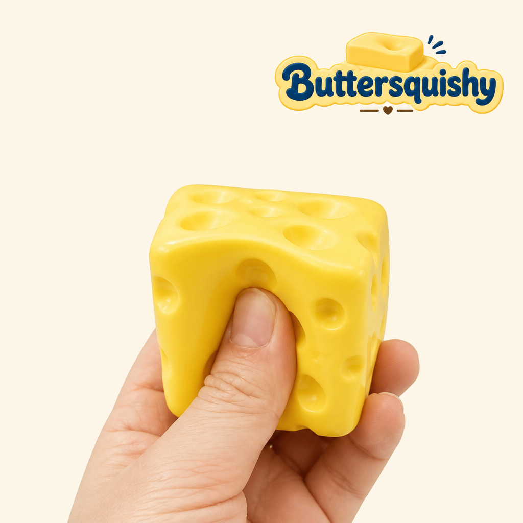 Cheese Cube Loaf 3-Pack being squeezed