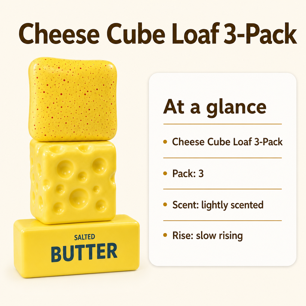 Cheese Cube Loaf 3-Pack specs