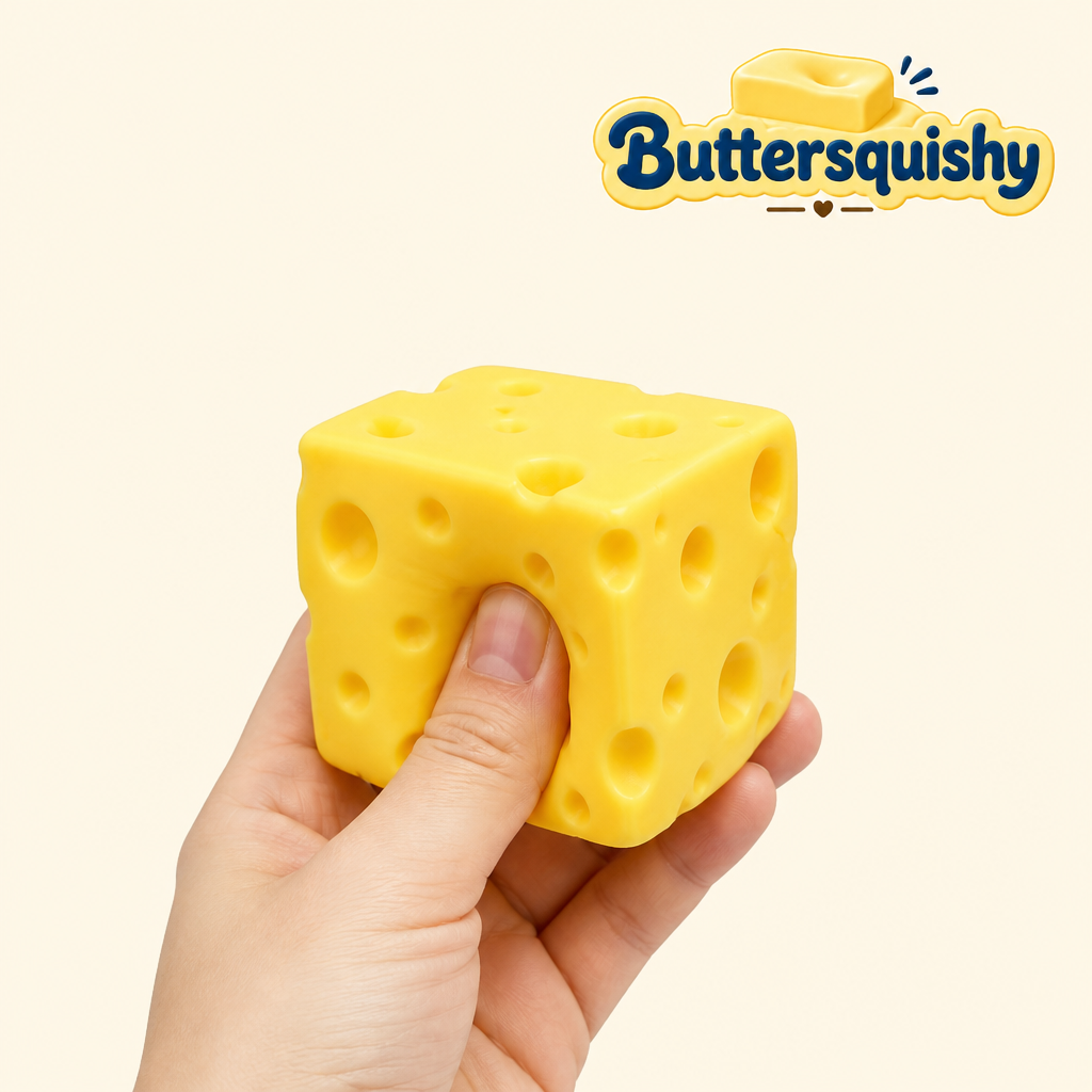 Cheese Cube Loaf 4-Pack being squeezed