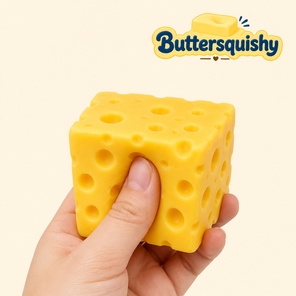 Cheese Cube Loaf 6-Pack being squeezed