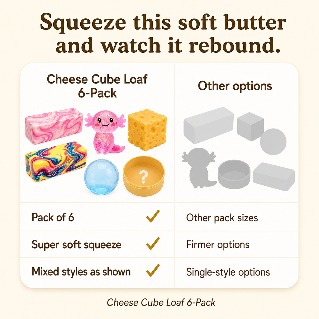 Cheese Cube Loaf 6-Pack comparison