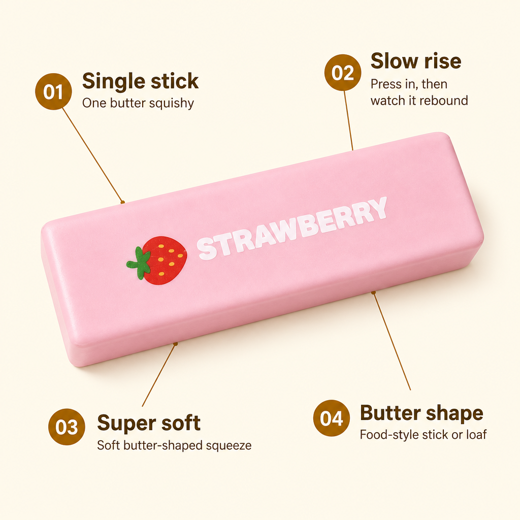 Strawberry Butter Stick features
