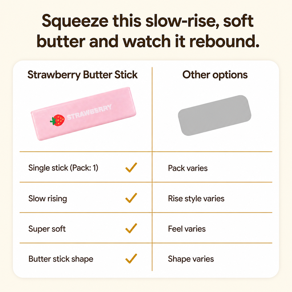 Strawberry Butter Stick comparison