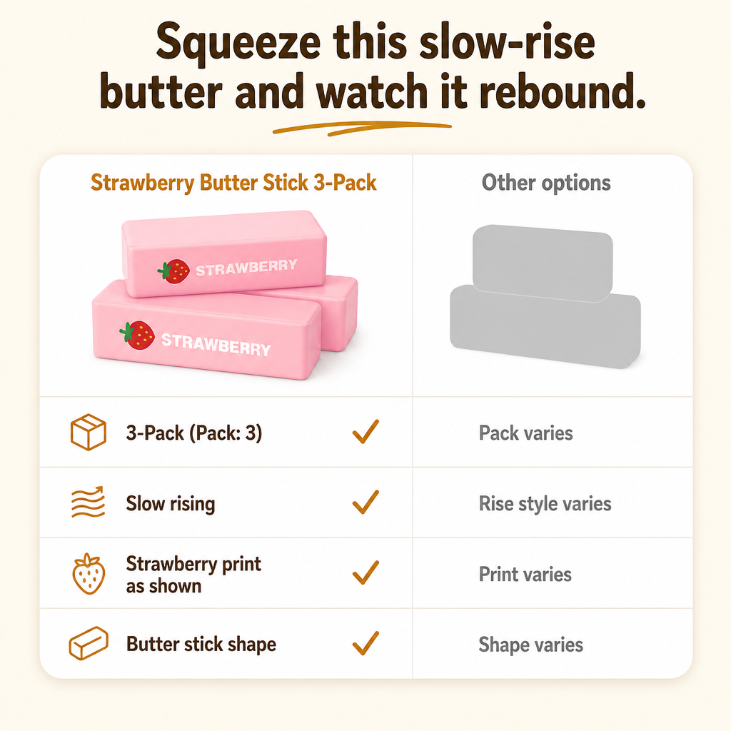 Strawberry Butter Stick 3-Pack comparison