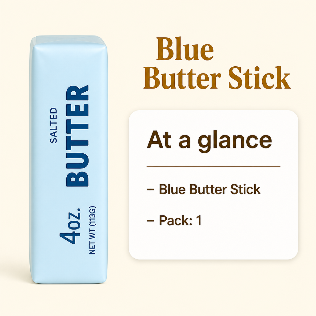 Blue Butter Stick specs