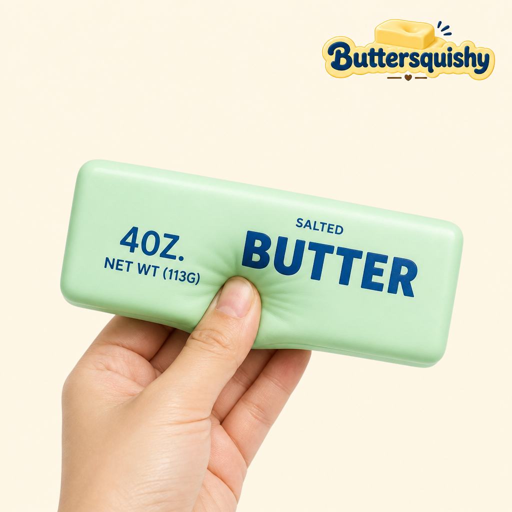 Mint Butter Stick being squeezed