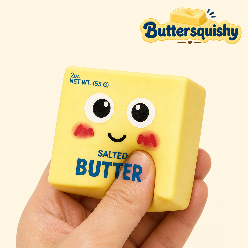 Face Cube Butter being squeezed