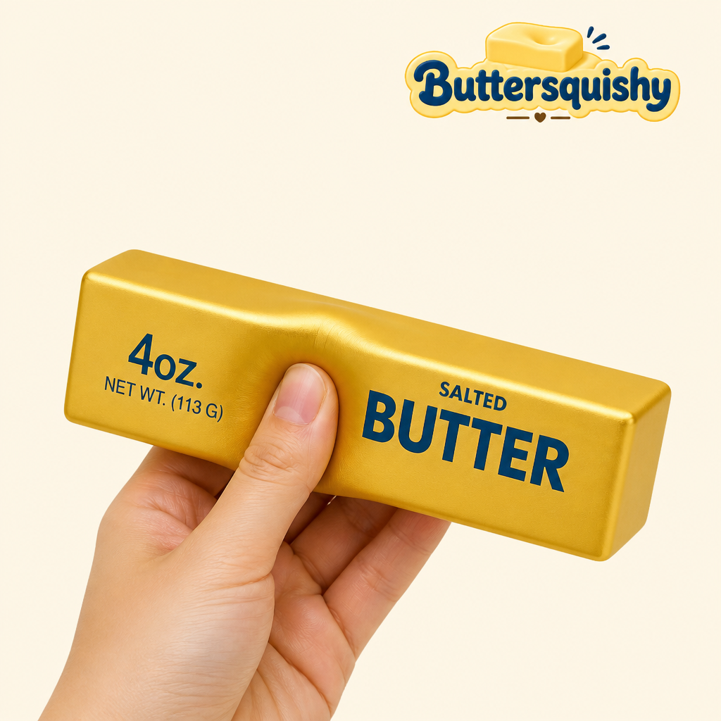 Golden Butter Stick 2-Pack being squeezed