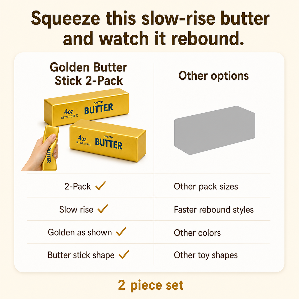 Golden Butter Stick 2-Pack comparison