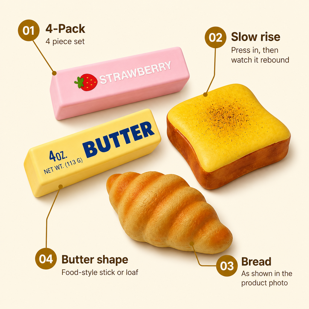 Bread Toast Loaf 4-Pack features