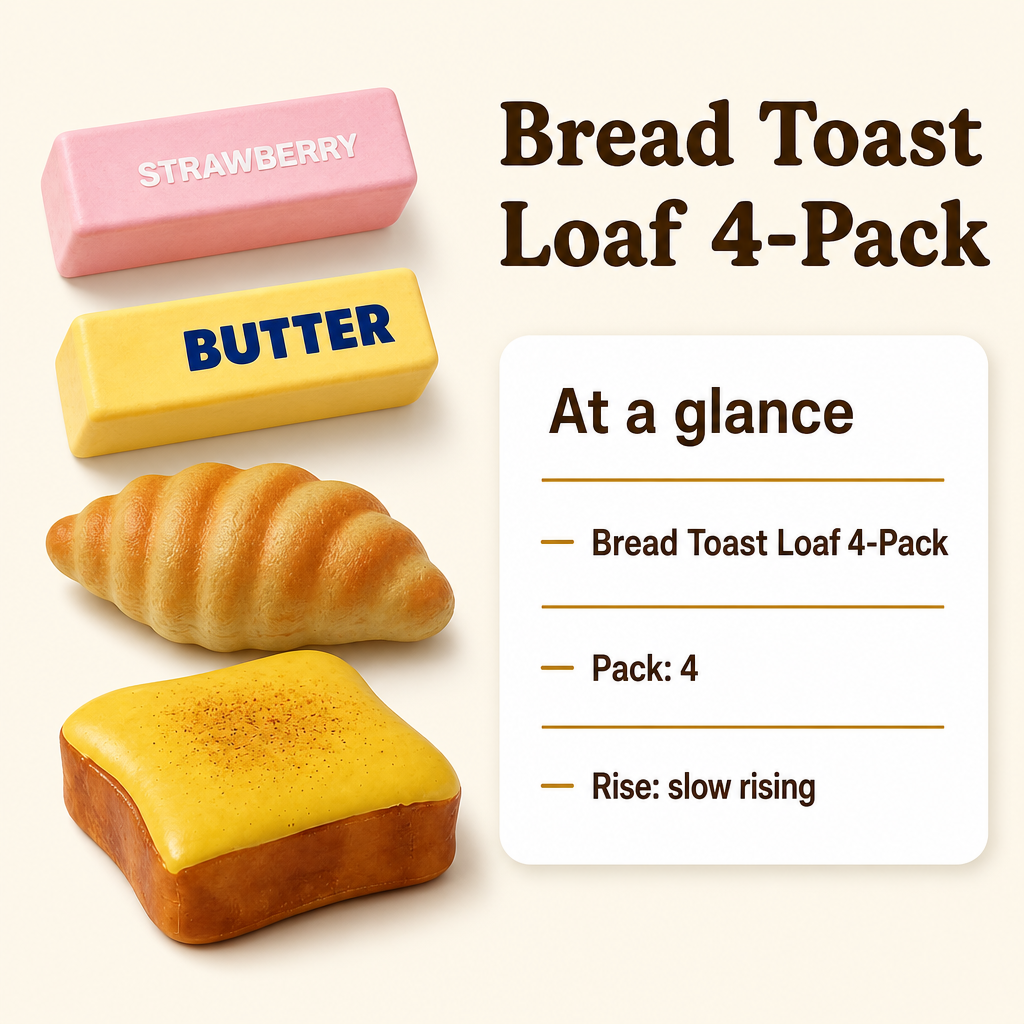 Bread Toast Loaf 4-Pack specs