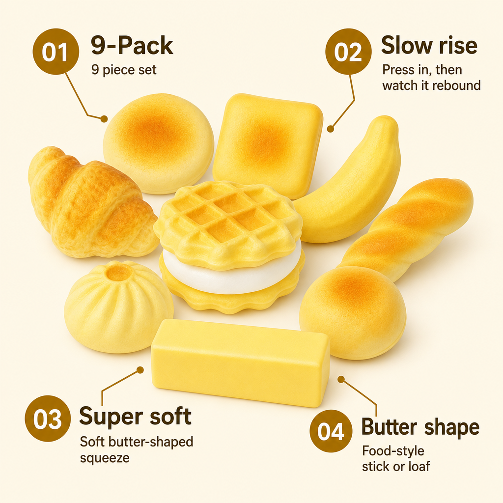 Bread Toast Loaf 9-Pack features
