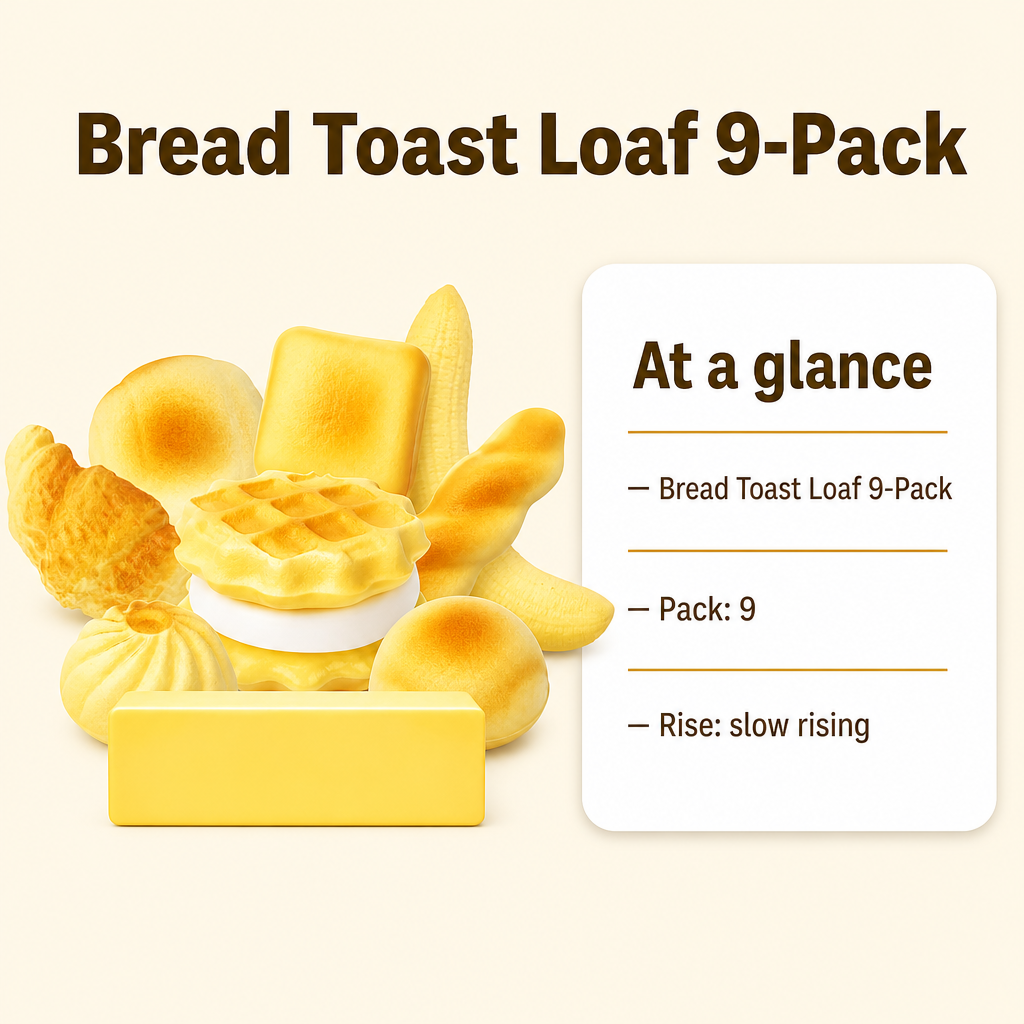 Bread Toast Loaf 9-Pack specs